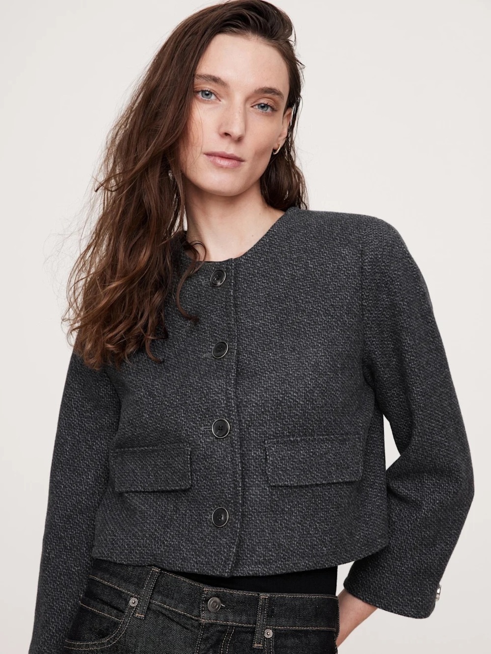 Banana Republic Wool Tweed Jacket